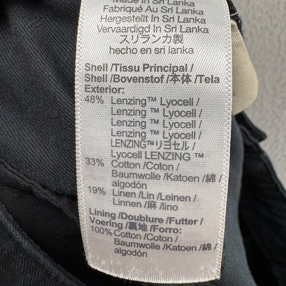 Madewell The Petite Harlow Wide-Leg Pant in Black Linen Blend - Picture 14 of 14